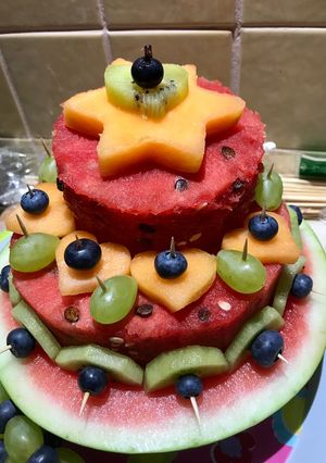 Görögdinnye torta recept fotója