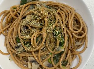 Foto resep Creamy Spaghetti Gandum (tanpa minyak/diet clean eat)