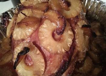How to Cook Appetizing Carmel apple pineapple brown sugared ham