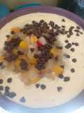 Cóctel de frutas con rompope
