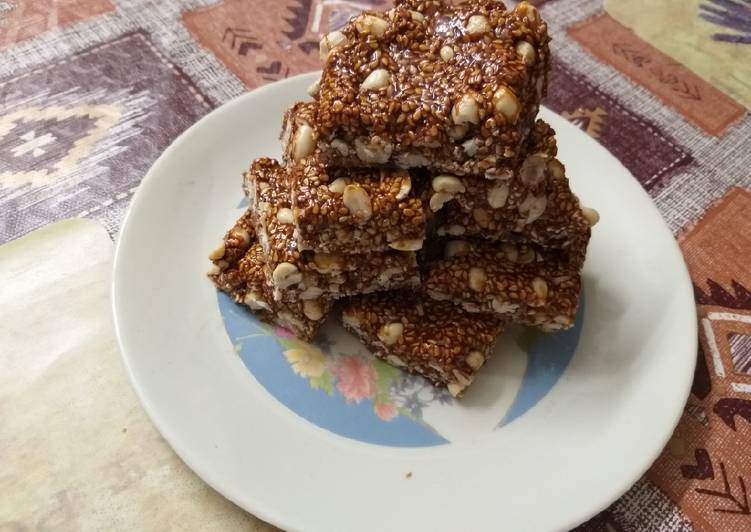 Steps to Prepare Ultimate Peanut Sesame Chikki