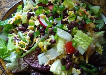 Easiest Way to Make Appetizing TexMex Salad with Lime Cilantro Vinaigrette