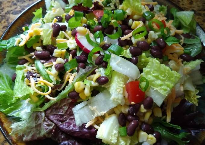 Tex-Mex Salad with Lime Cilantro Vinaigrette