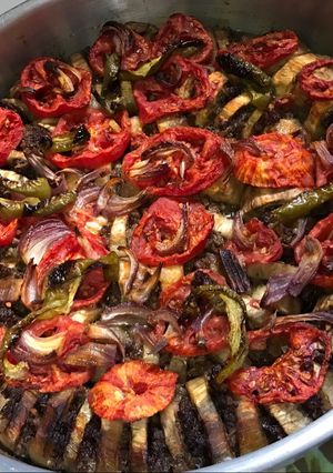 A picture of Eggplant Kebab.