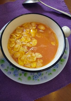A picture of Tamto carrot 🥕 soup.