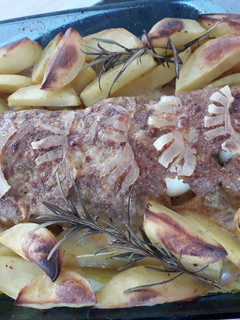 Stefánia vagdalt fűszeres burgonyával recept fotója