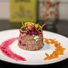 A picture of Colourful Quinoa and Beetroot Salad.