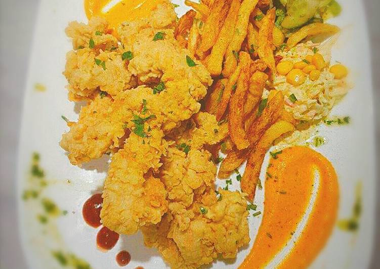 كرسبي الدجاج وسر الخلطة المقرمشة 🍗🍗