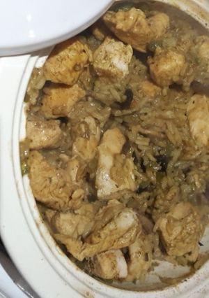 Una foto de Pechuga de pollo en tajine