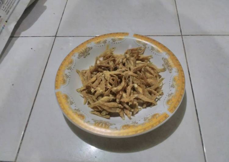 Teri basah goreng tepung ala Yanie