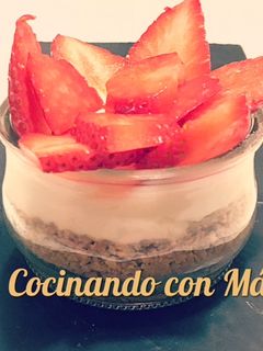 Una foto de Tarta de Queso y Fruta Fresca