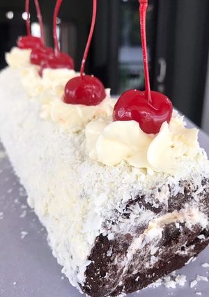 Foto resep Cream Cheese BLACKFORREST ROLLCAKE