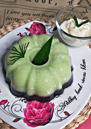 Foto resep 28.Pudding lumut cincau hitam