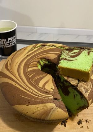 Foto resep Marmer Pandan Coklat