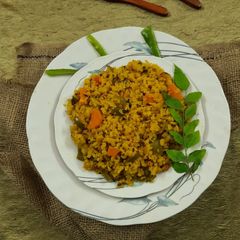 A picture of Vegetable poha.