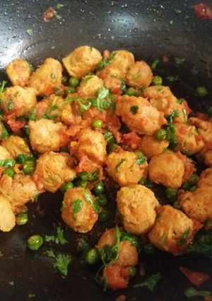 A picture of Soya Chunks fry.