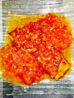 Una foto de Atún con salsa picante