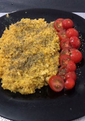 Una foto de Risotto de pollo 🇮🇹