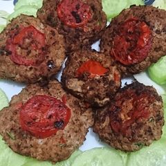 A picture of Peshawari Chapli kabab.