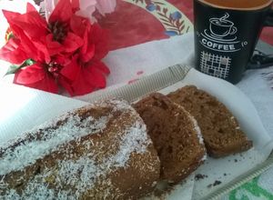 Una foto de Budín Light chocolate y coco