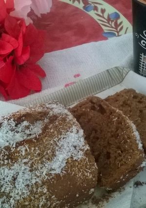 Una foto de Budín Light chocolate y coco
