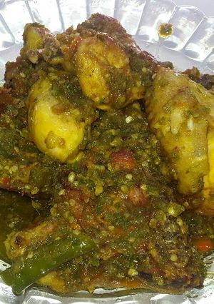 Foto resep Ayam goreng cabai hijau