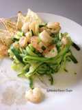 Spaghetti di zucchine e gamberetti