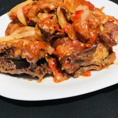 A picture of Peppered chicken.