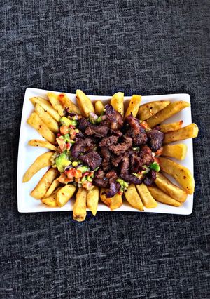 A picture of Carnes Asada Fries.