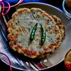 A picture of Rajgire ka paratha.