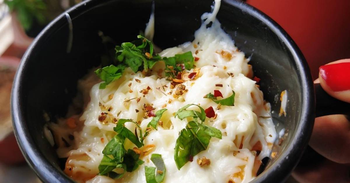 Pasta In A Mug Recipe | Red Sauce Pasta Recipe by Memoir Mug - Cookpad