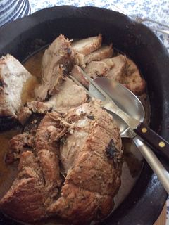 Una foto de Lomo de cerdo a la mostaza con naranja 🍊