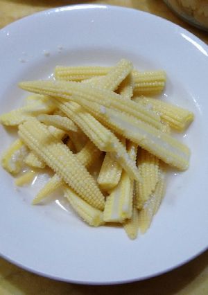 減醣夏曰涼拌菜-鹽麴玉米筍 的食譜成品照片