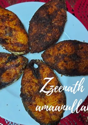 A picture of King Fish or Surmai Fry.