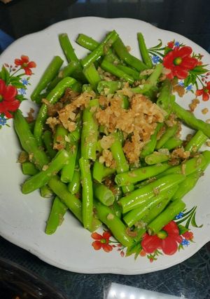 Foto resep Buncis tumis bwg putih+ebi