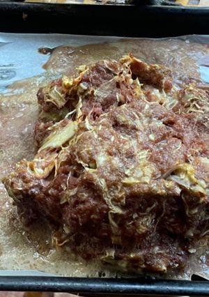 A picture of Alternate Meat Loaf w/Cabbage & Parm.