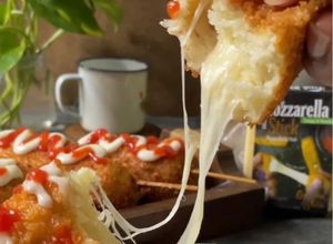 Foto resep Easy Mozzarella Corndog