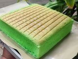 Pandan ogura cake