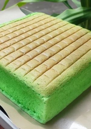 Foto resep Pandan ogura cake