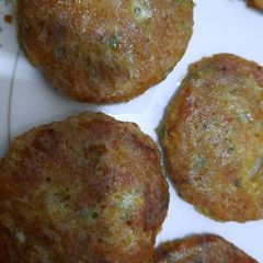 A picture of Mutton shami kabab.