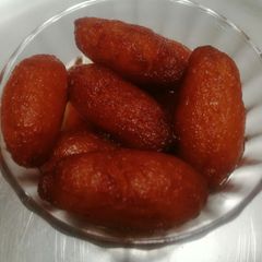 Cone shape gulab jamun A picture of Cone shape gulab jamun.