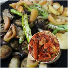 A picture of Teekhi Potato bringal Salad.