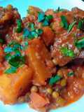 Beef Stew with Potatoes and Peas