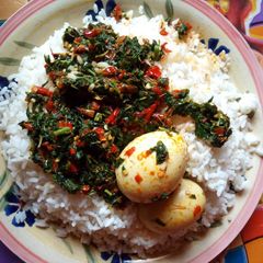 A picture of Title :Simple vegetable soup.