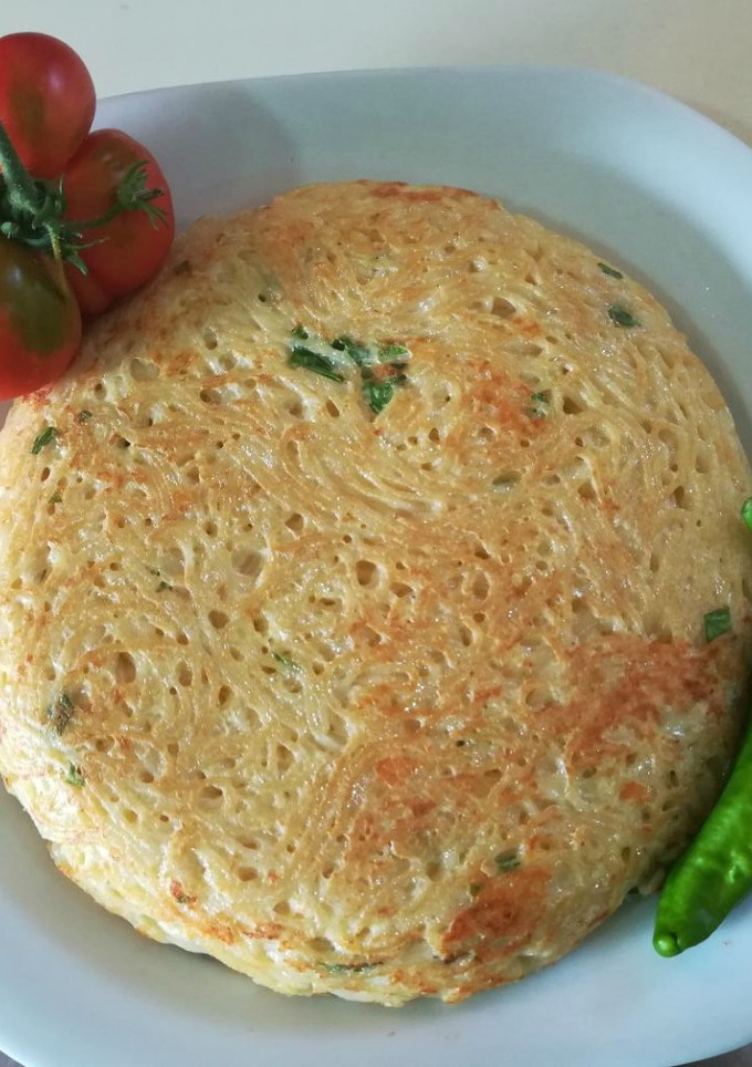Una foto de Tortilla de espaguetis