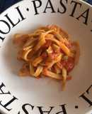 Fetuccini amatriciana