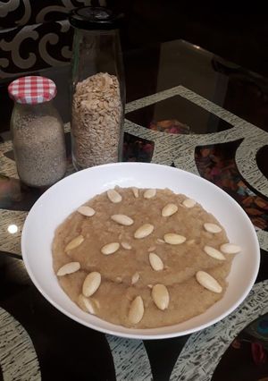 A picture of Suji khuskhus Halva.