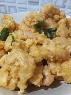 Foto resep Creamy salted egg chicken