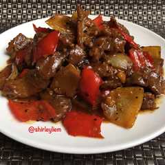 Black Pepper Beef aka Sapi Lada Hitam👌🏻 রেসিপির প্রধান ছবি