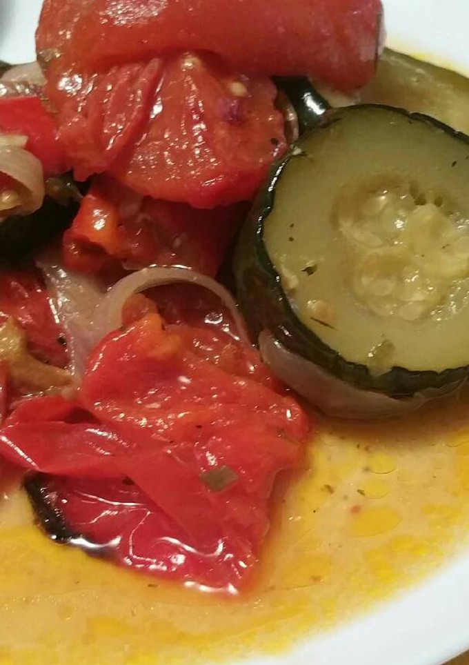 Una foto de Verduras al horno